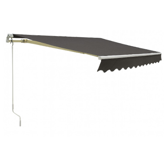 Toldo Retratctable 9x6' Gris Oscuro