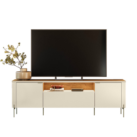 Mesa Tv Dourados off white/canela
