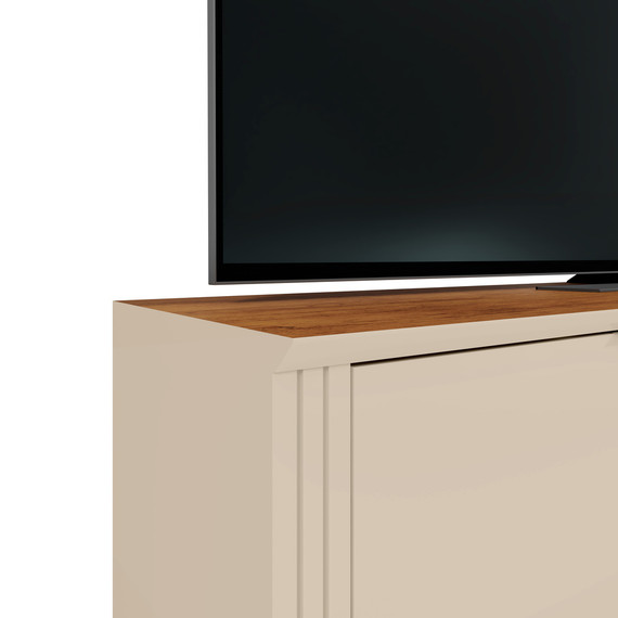 Mesa Tv Dourados off white/canela