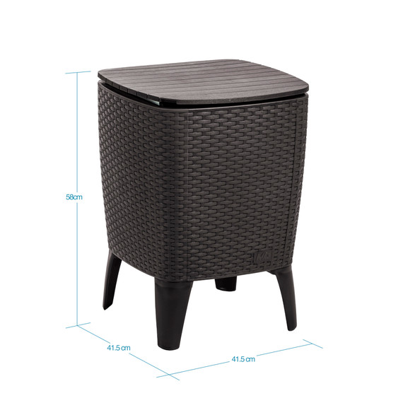 Set patio ferrara comfort y cooler table wengue