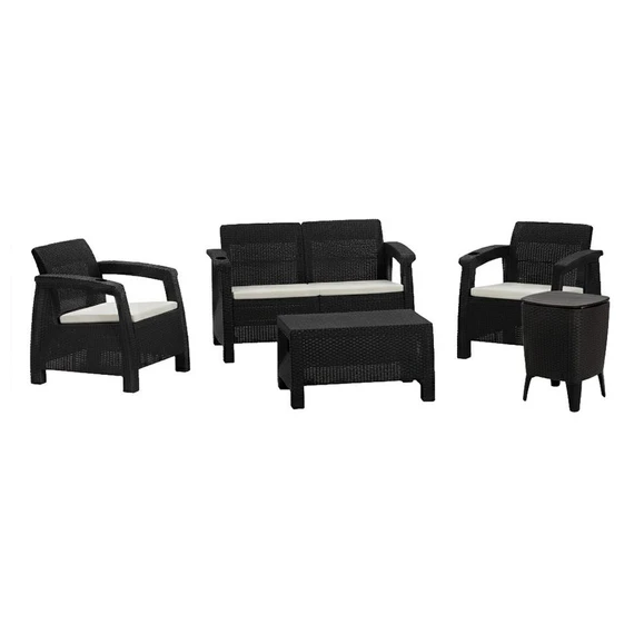 Set patio ferrara comfort y cooler table wengue