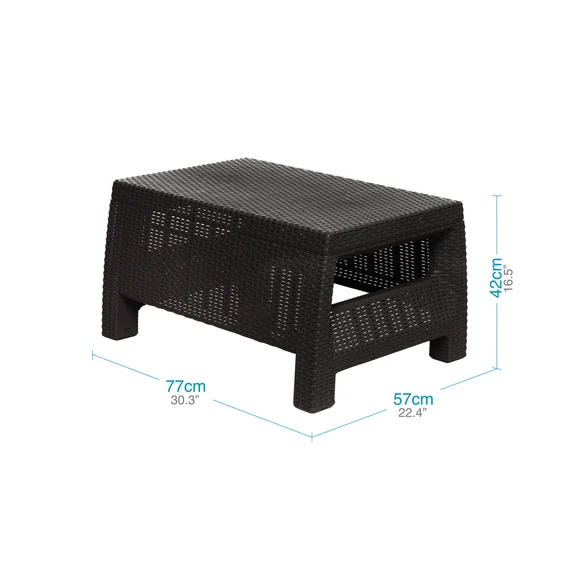 Set patio ferrara comfort y cooler table wengue