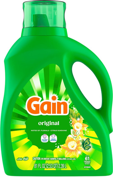 Gain detergente líquido 88oz
