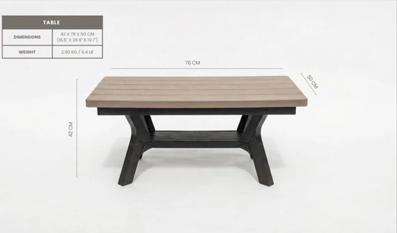 Set patio portillo 4 pc