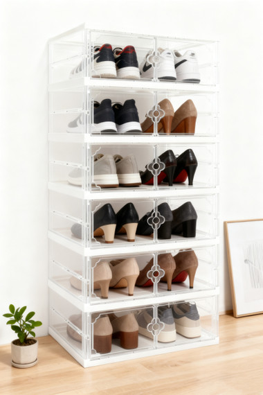Cajas Plasticas Para Zapatos 12 Pares