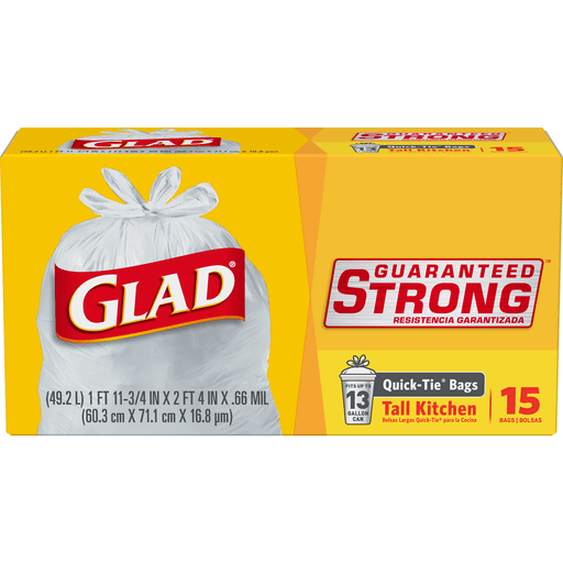Glad Bolsa de Basura 13 Galones