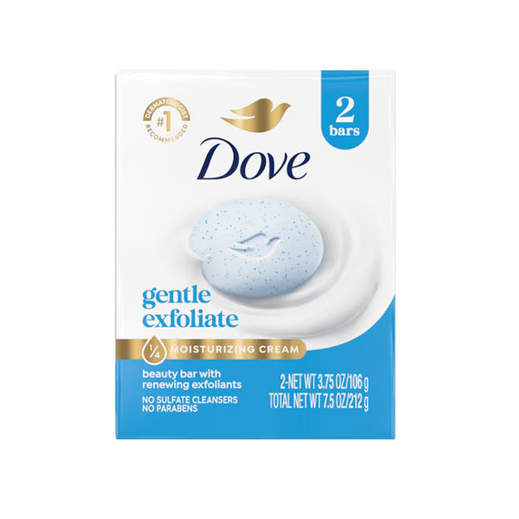 Jabon Dove Gentle Exfoliating 2 Pack