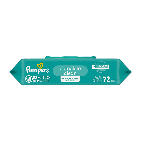 Pampers  Toallas Húmedas Para Bebés Sin Fragancia 72 Ct