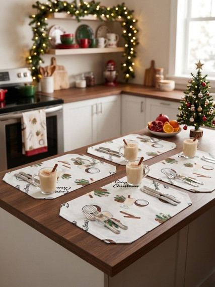 Placemats Navideños 4 pack 12"x18"