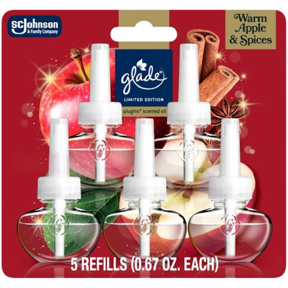 Glade Piso 5ct Refill Warm Apple & Spices