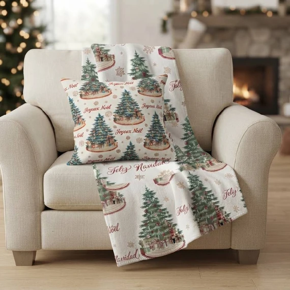 Frisa con Cojín Navideño Bundle