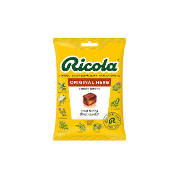 Ricola Oral Analgesic Drops Original Herb 21ct