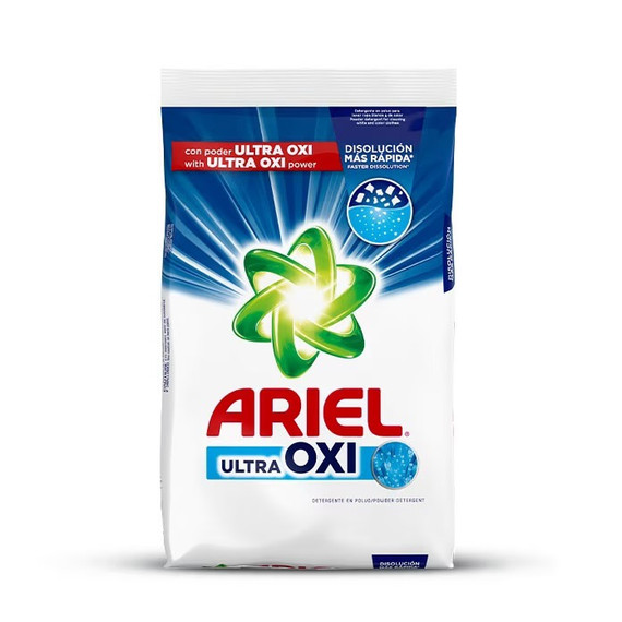 Detergente en Polvo Ariel Ultra Oxi 52 oz
