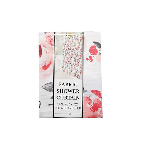 CORTINA BAÑO LINEN PRT ASST