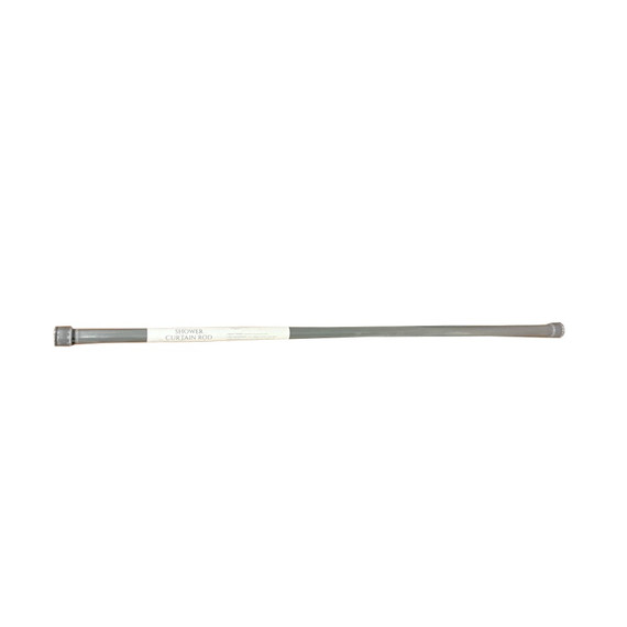 Tubo Cortina Presion 41"-76" Plateado
