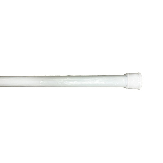Tubo Cortina Presion 41"-76" Blanco