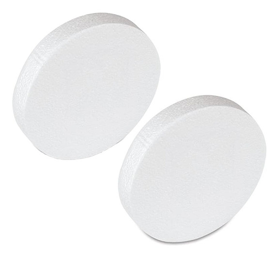 7.5"x1" Polystyrene Foam Disc 2pc
