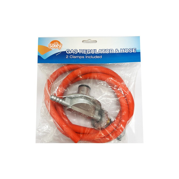 Gas Regulator & 2 clamps included 