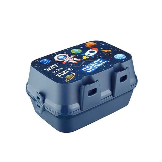 Lonchera Plástica Master con cubiertos