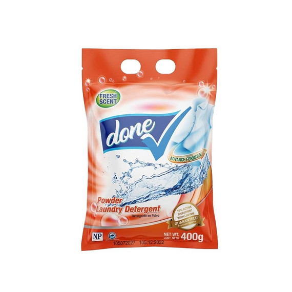 Detergente en Polvo Done Fresh Scent 400 g
