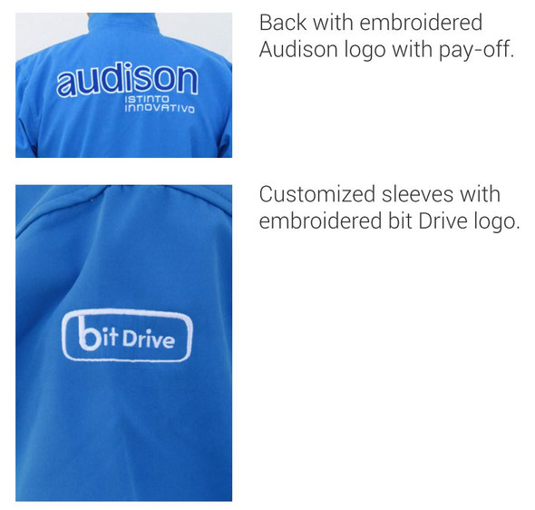 AUDISON BLUE SOFTSHELL JACKET S