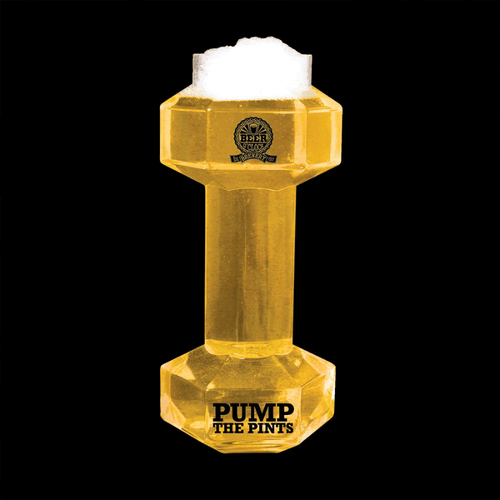 Pump The Pints Dumbbell Beer Glass