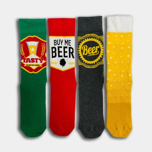 Unisex Beer 4 Pack Socks