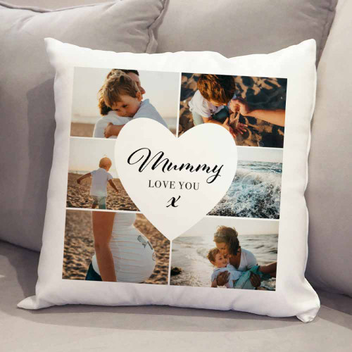 Personalised 6 Photo Mum Cushion