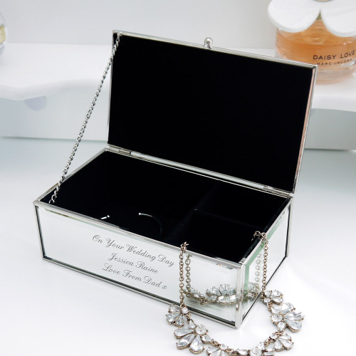 Personalised Mirrored Jewellery Box