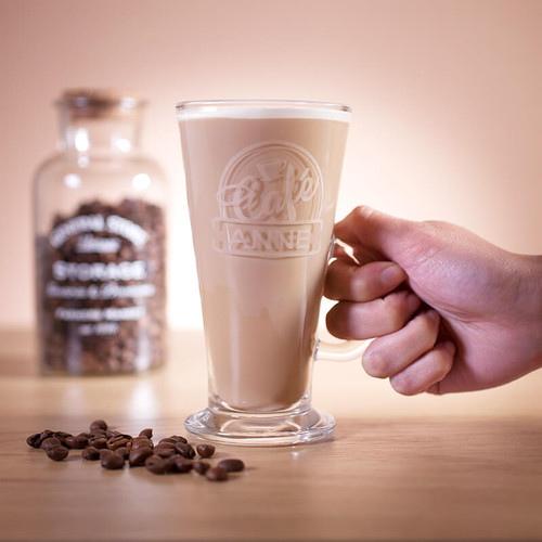 Personalised Bistro Latte Glass