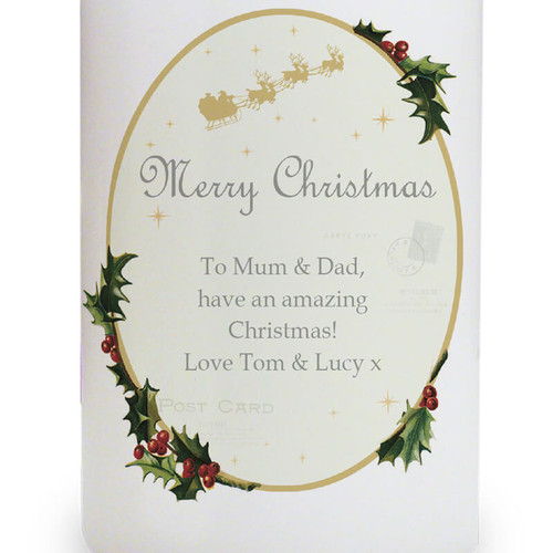 Personalised Traditional Christmas Candle