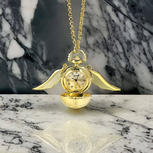 Harry Potter Golden Snitch Watch Necklace