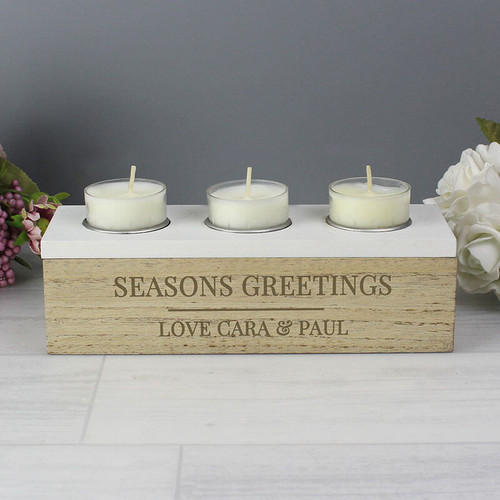 Personalised Tea Light Box