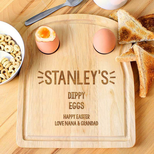 Personalised Free Text Egg & Toast Board