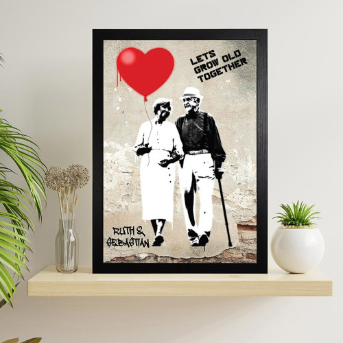 Personalised Let's Grow Old Together Print