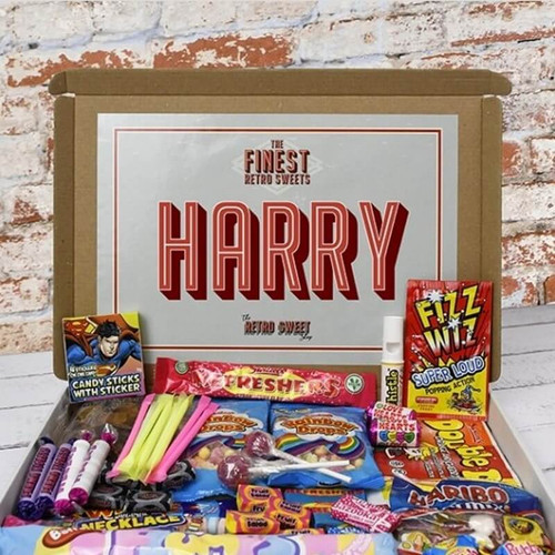 Personalised Retro Sweet Mail Order Box