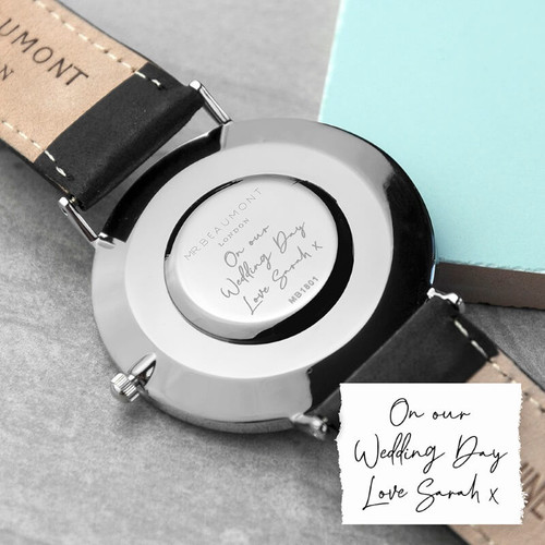 Personalised Handwriting Men's Leather Watch