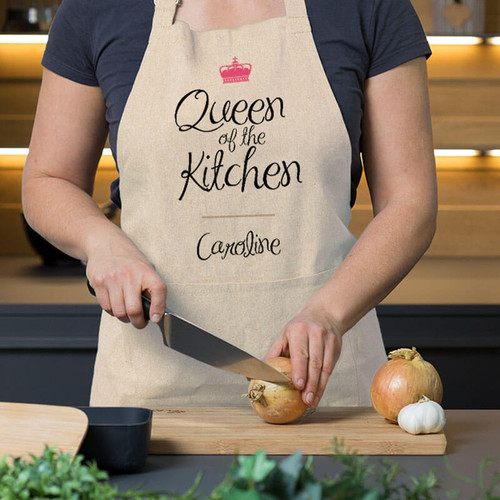 Personalised Queen Apron Gift for Bakers Kitchen Accessories Chef