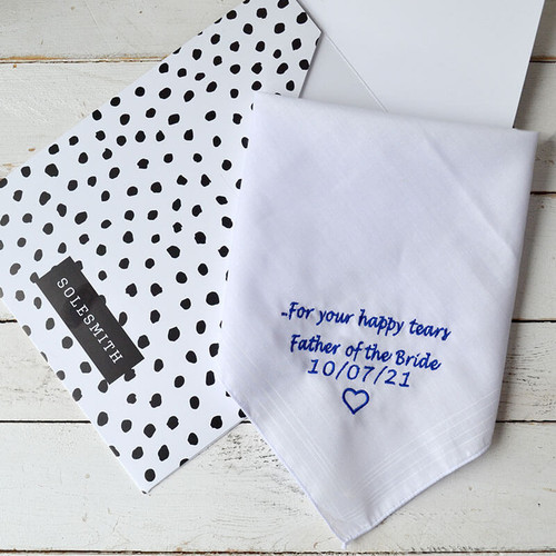 Father Of The Bride Wedding Handkerchief