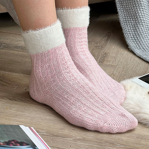 Personalised Embroidered Cosy Cuff Socks