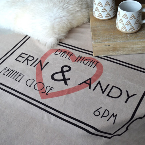 Personalised Date Night Blanket