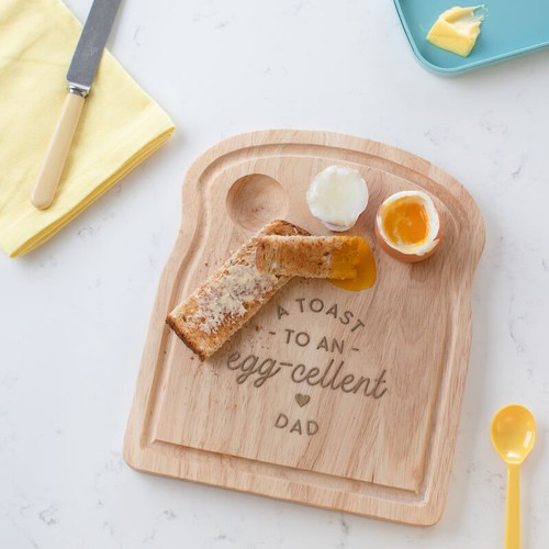 Personalised Eggcellent Dad Breakfast Egg Board