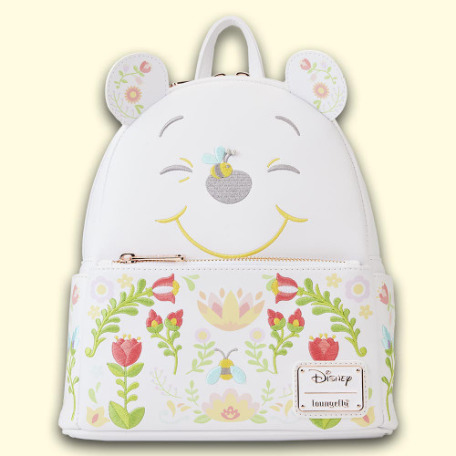 Loungefly Disney Winnie the Pooh Cosplay Folk Floral Mini Backpack