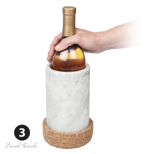 Marble And Cork Bottle Chiller