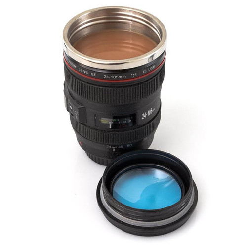 Camera Lens Mug With Lid