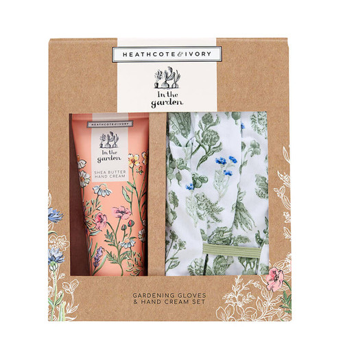 Heathcote & Ivory In the Garden Gardening Gloves and Shea Butter Handcream