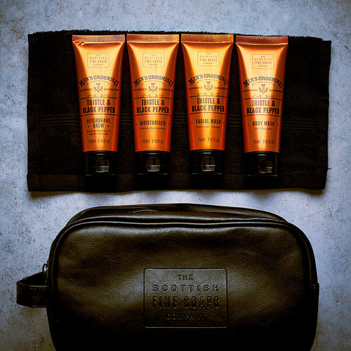 Men's Grooming Collection with Wash Bag