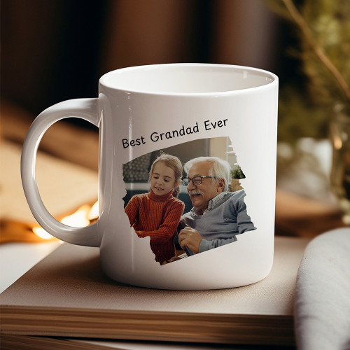 Personalised Best Grandad Photo Mug