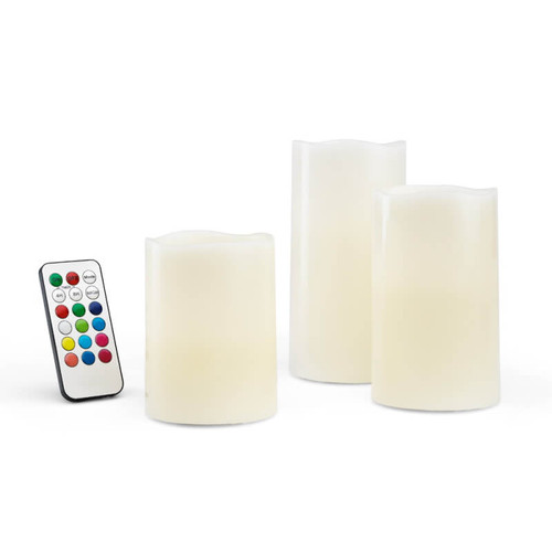 Colour Changing LED Candles - Set of 3