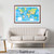 Personalised World Traveller Map - Framed